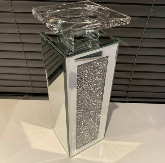 Diamond Crushed Candle Holder