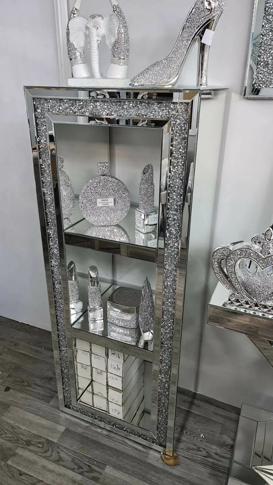 STUNNING DIAMOND CRUSHED SHELF