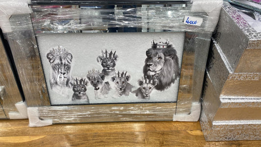 Mirrored XL Lion Pride Art