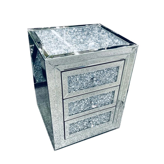 Crushed Diamond 3 Chest Drawer
