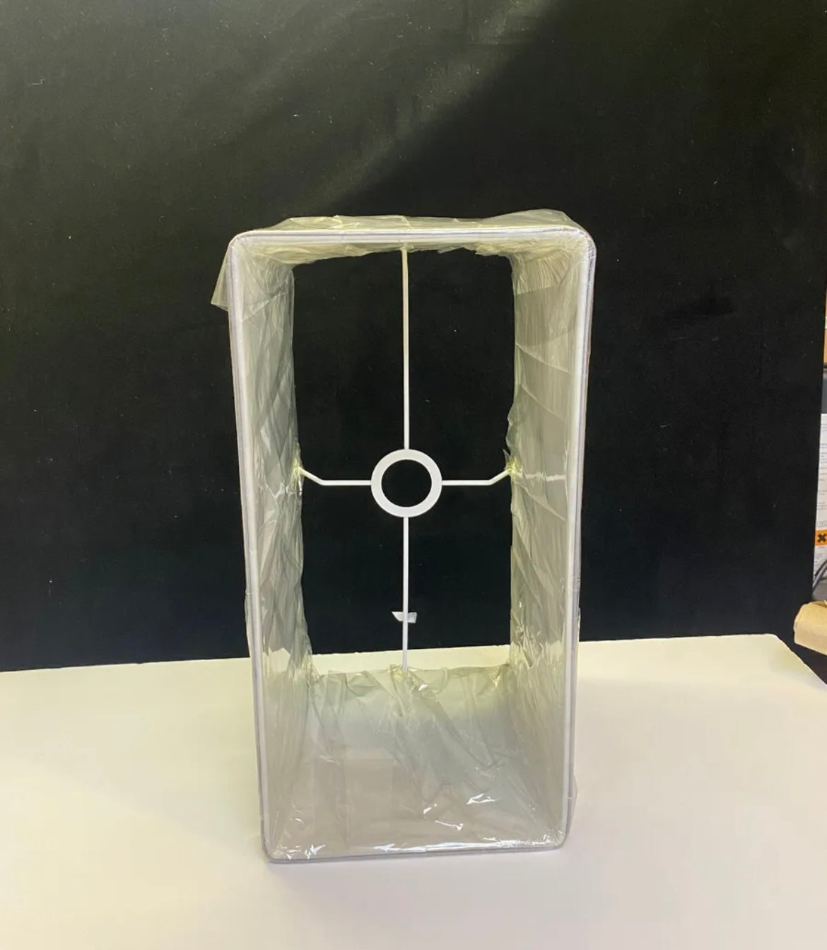 Silver rectangular Shaped Lampshades