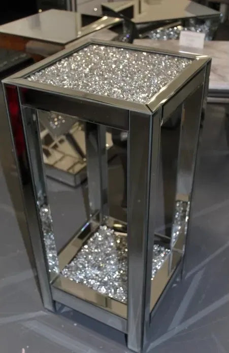 Luxury Diamond Crushed Side Table