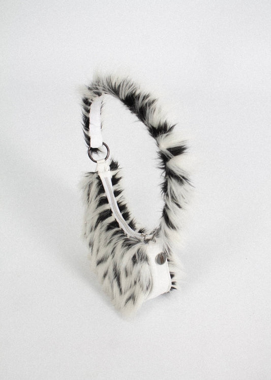 NEW Vegan Feather Black & White Bag