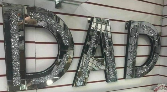 Diamond Crushed DAD WALL SIGN