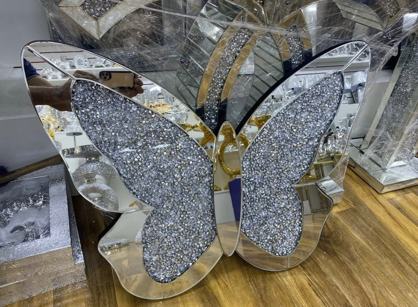 Diamond Crushed XL Butterfly Wing Wall Decor
