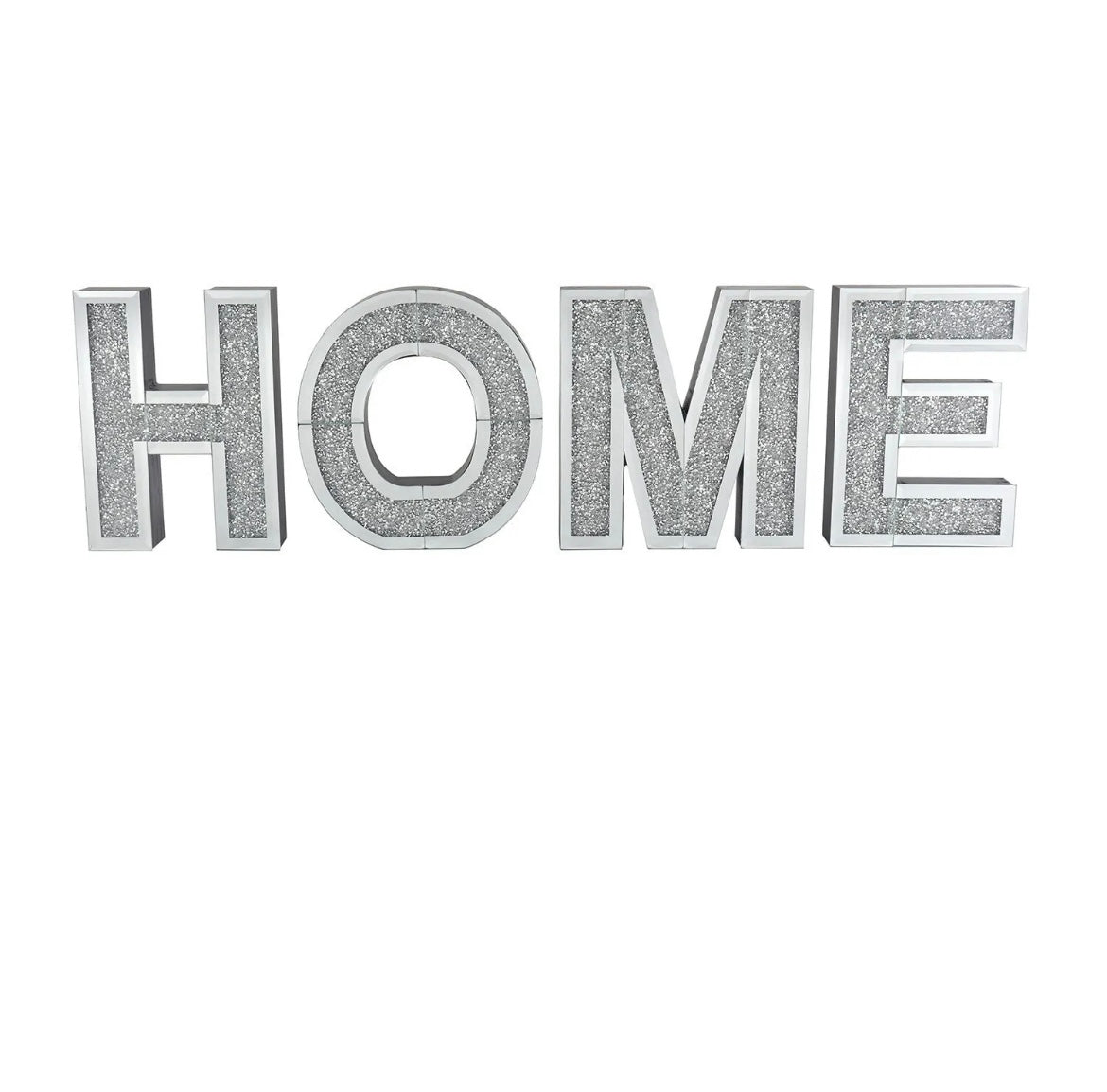 Diamond Crushed Medium Home Sign Wall/Ornament