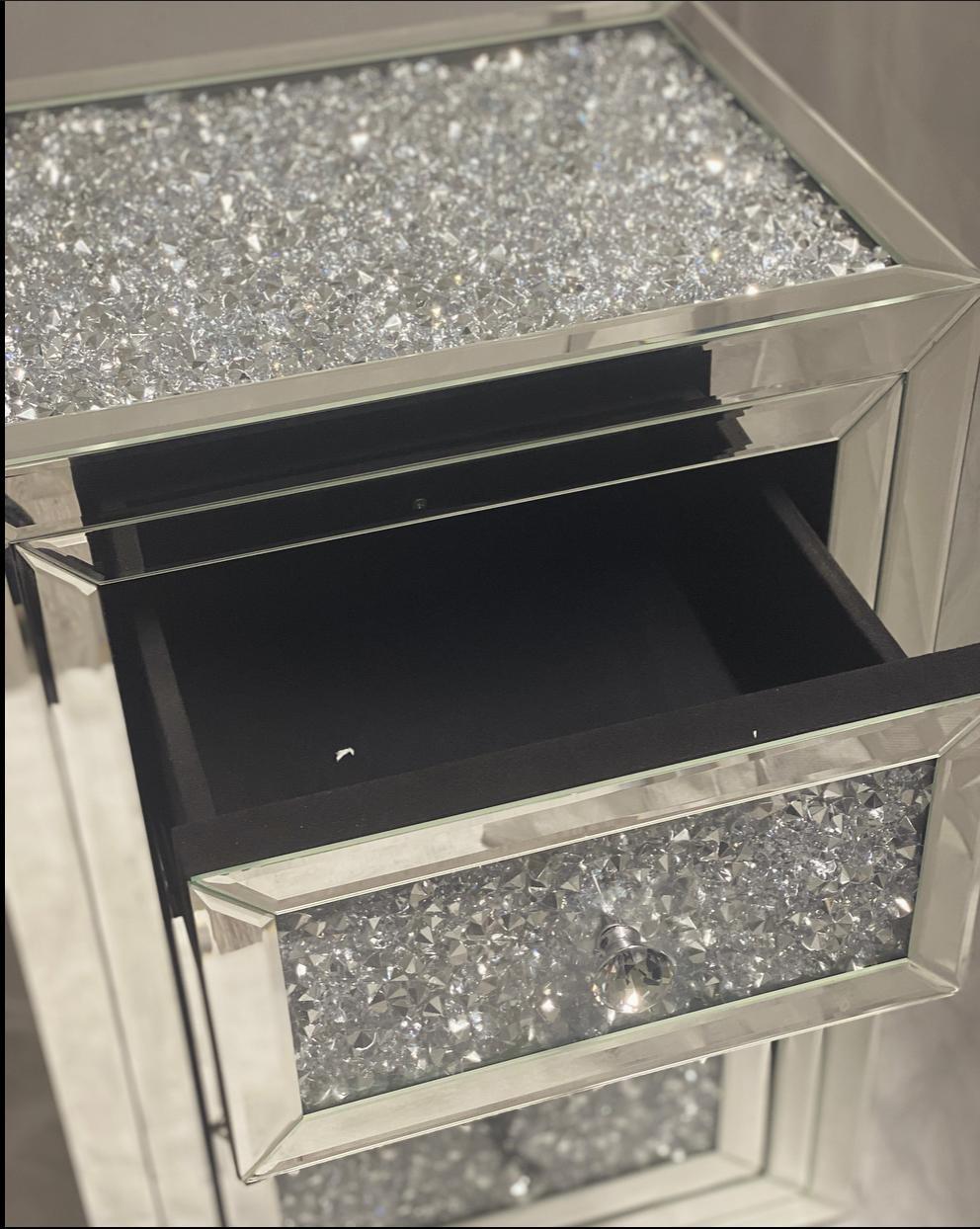 Crushed Diamond 3 Chest Drawer
