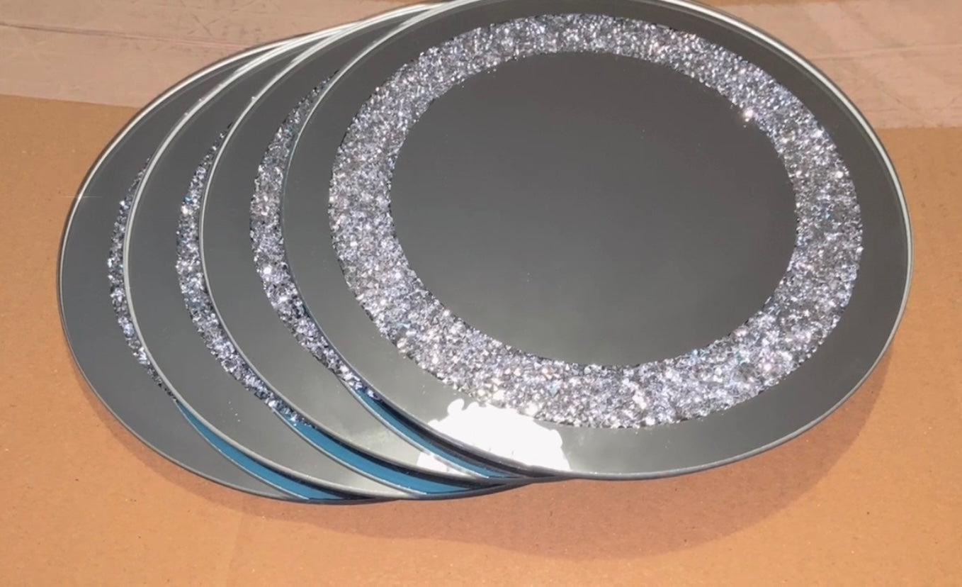 Diamond Crushed Placemats 4 SET