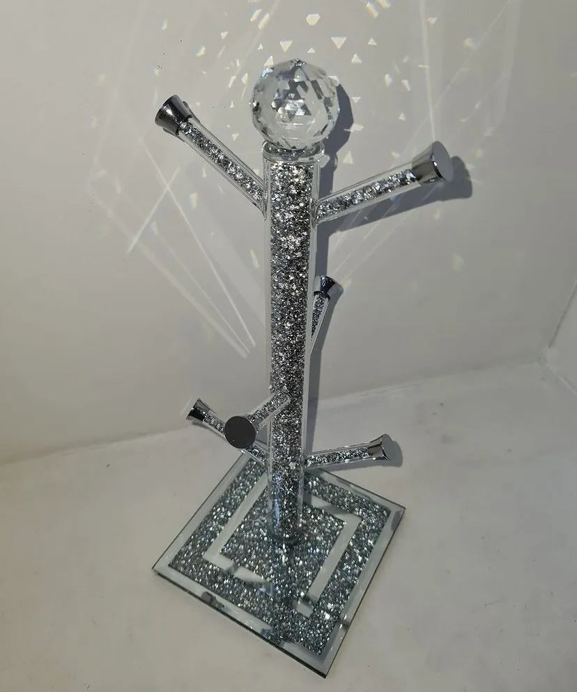 Diamond Crushed Tree Mug Holder