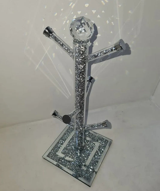 Diamond Crushed Tree Mug Holder