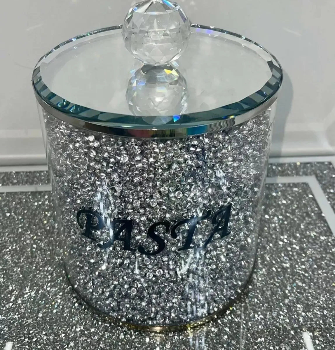 Diamond Crushed Pasta Storage Jar