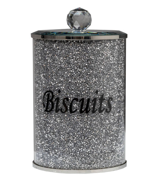 Crushed Diamond Biscuit Round Jar