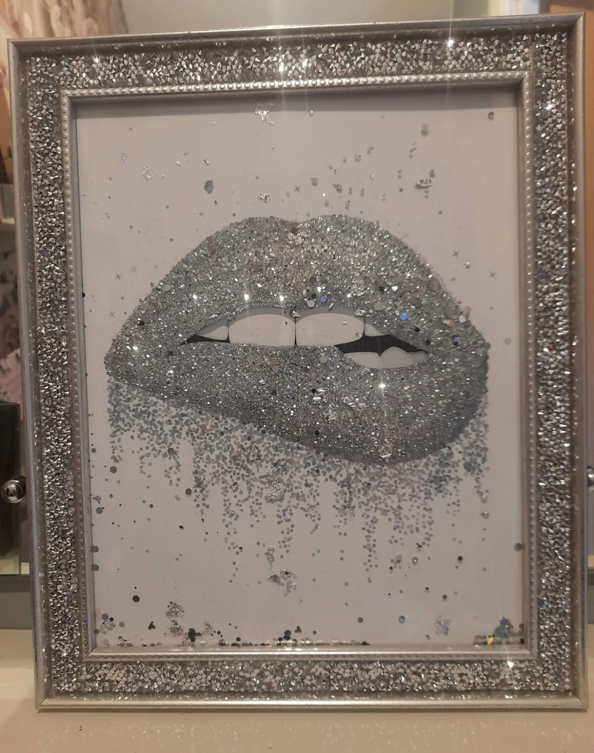 Crushed Diamond Lips Photo Frame Limited Edition