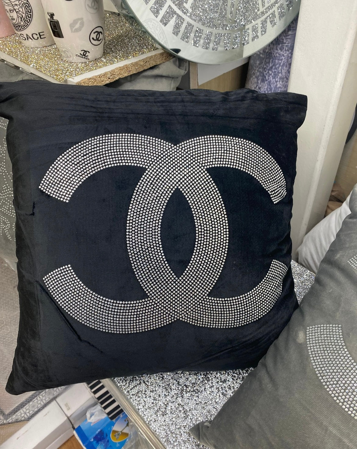 C Velvet Crushed Cushion
