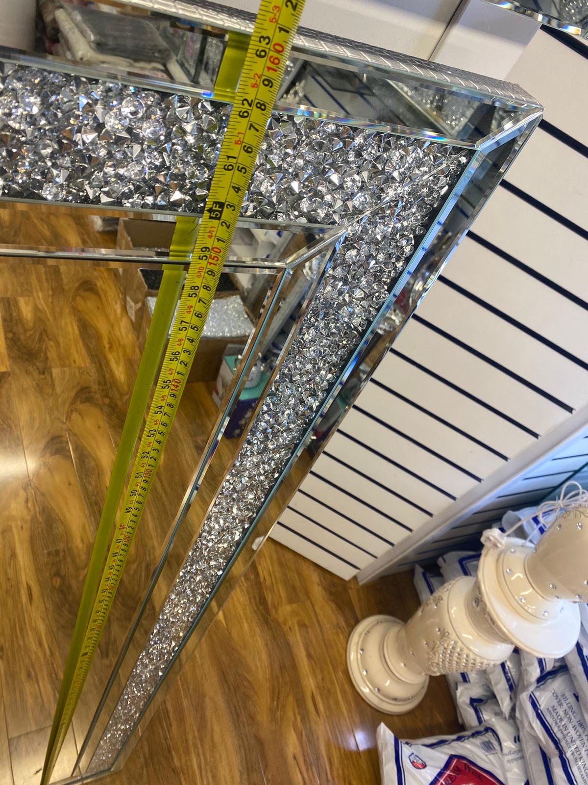 Diamond Crushed Free Standing XXL Mirror