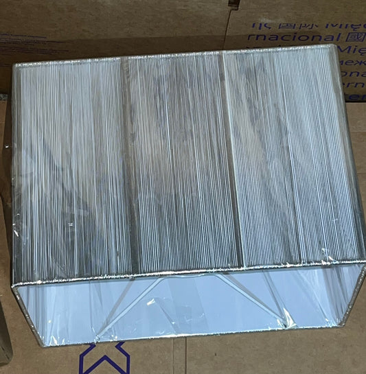SILVER RECTANGULAR LAMPSHADES