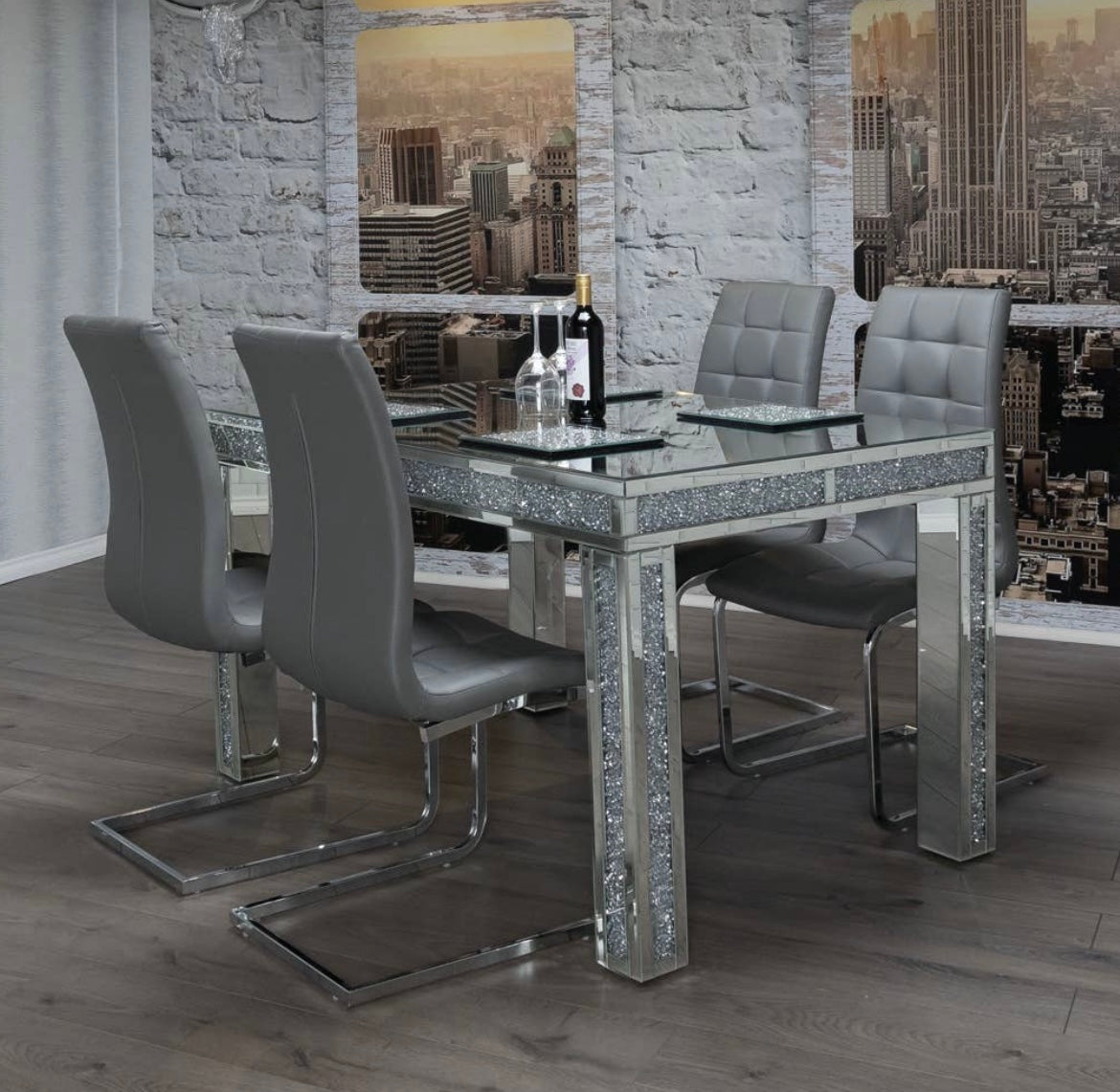 Crushed Diamond XL Dining Table
