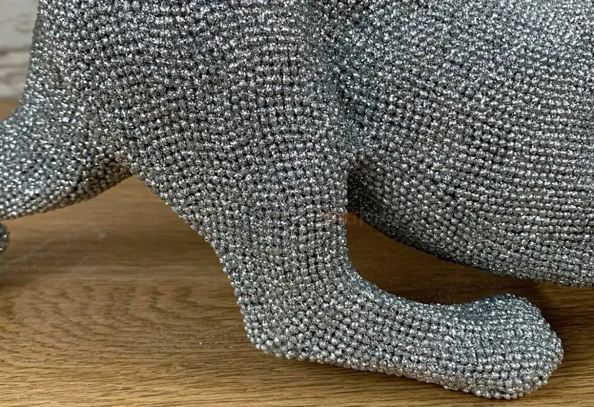 Sparkly stretching Leopard Home Ornament