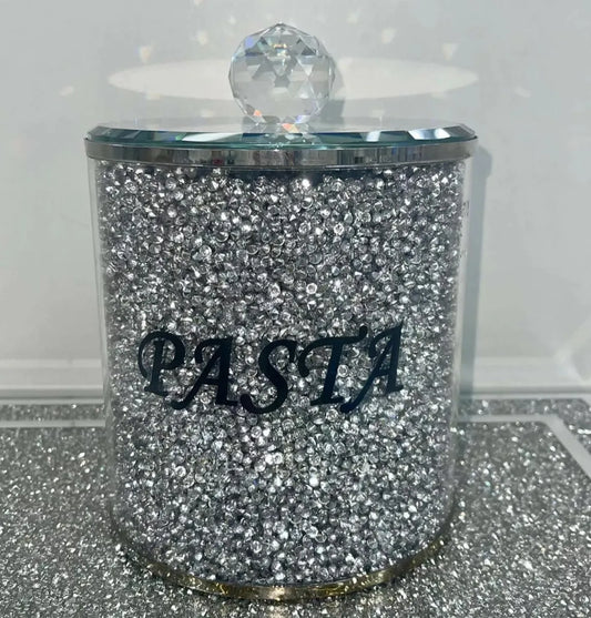 Diamond Crushed Pasta Storage Jar