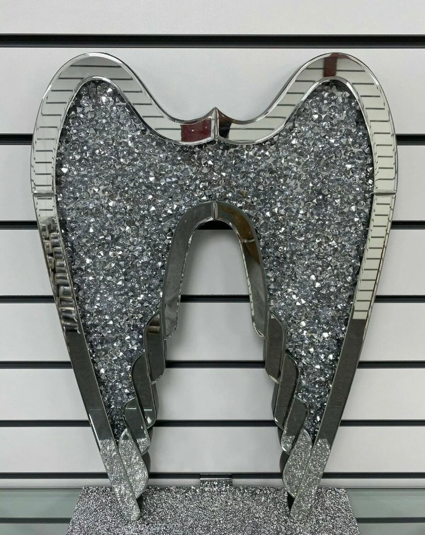 Diamond Crushed XL Angel Wings