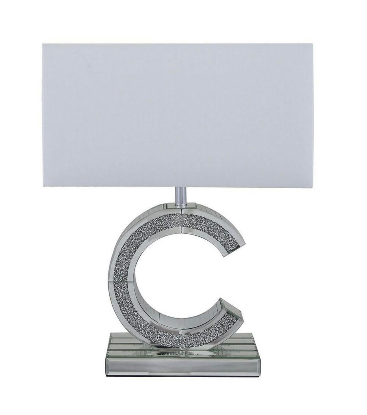 DIAMOND C MIRRORED LAMP